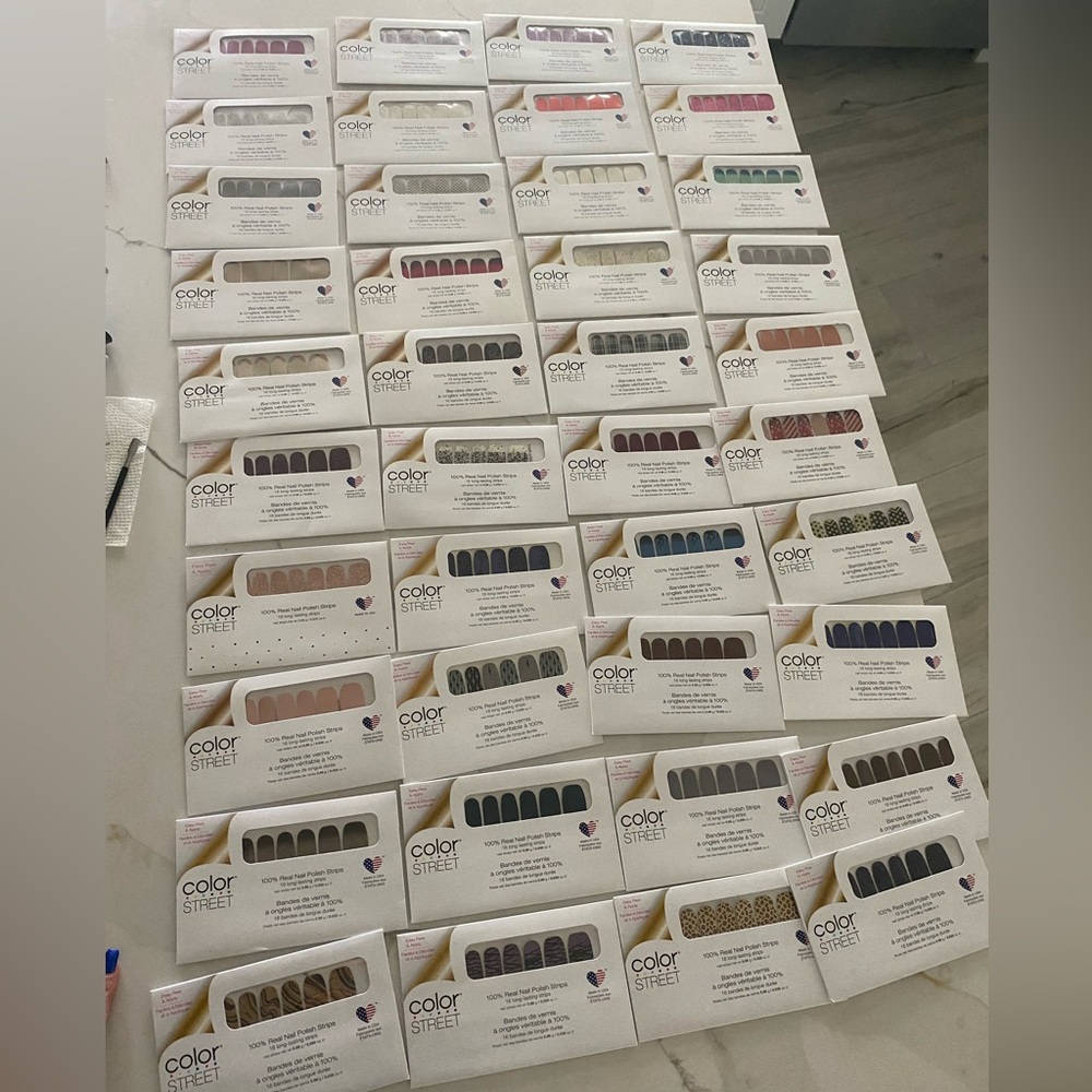 40 sets of color street nail strips - new and unopened